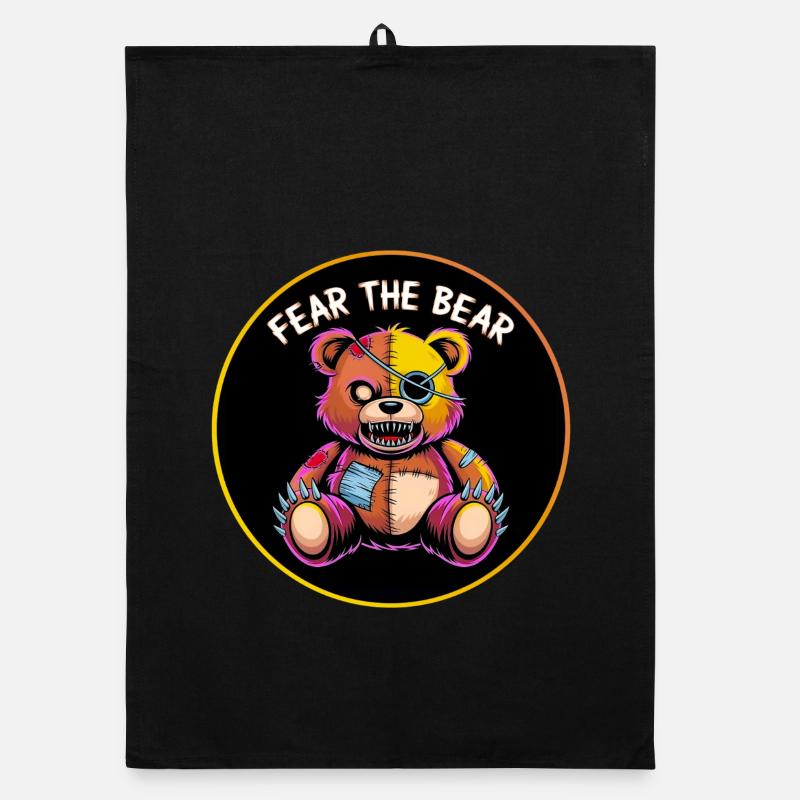 Fear the Bear Organic dish towel