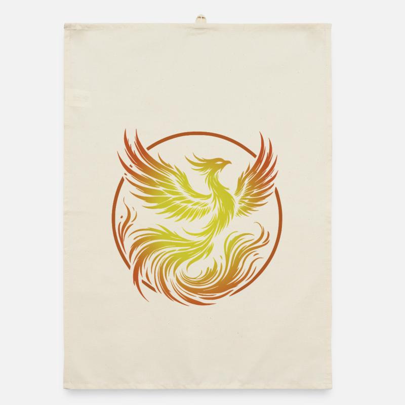 phoenix de feu cercle Torchon bio