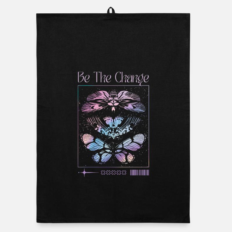 Be The Change – Schmetterlings-Transformation Organic Geschirrtuch