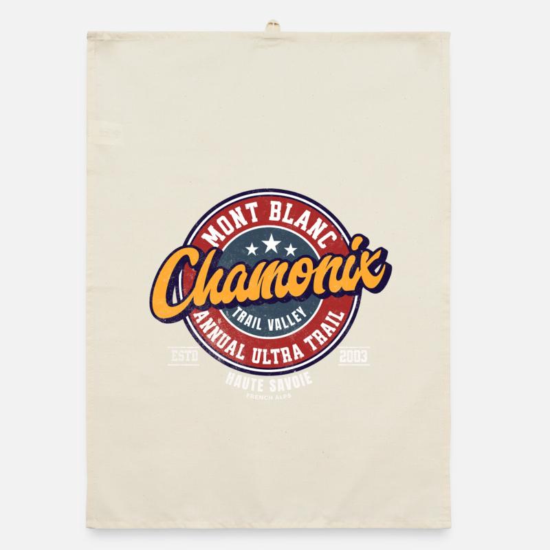 Mont Blanc Ultra Trail Chamonix Trail Patch Organic dish towel