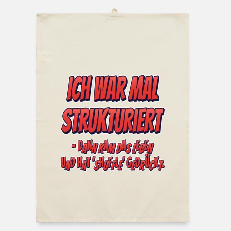 Ich war mal strukturiert… Organic Geschirrtuch