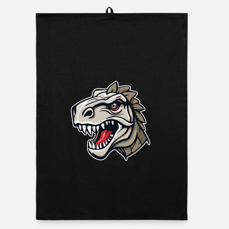 The head of a -looking dinosaur Organic dish towel