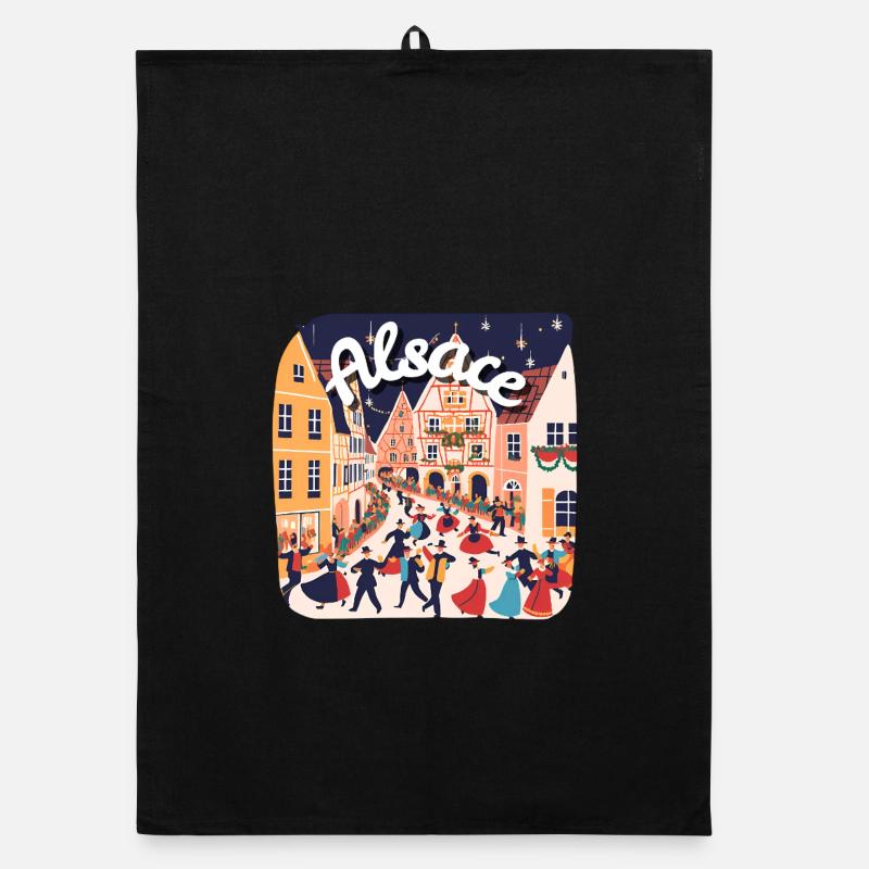 Alsace festive danse village Torchon bio