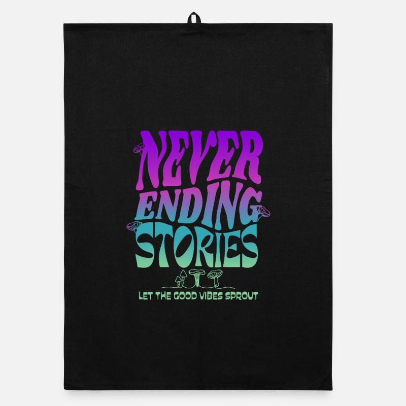 Psychedelic Mushroom Design – Never Ending Stories Organic dish towel