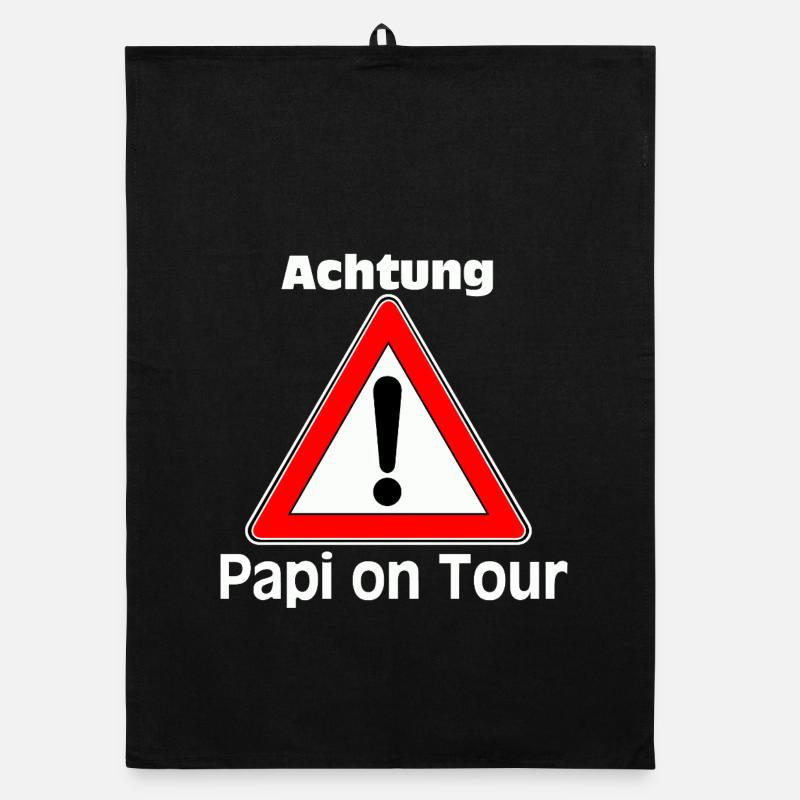Vatertag , Papi on Tour , monza man . Organic Geschirrtuch