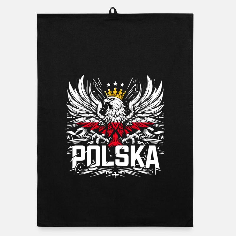 Pologne Polska aigle drapeau drapeau épique cadeau Torchon bio