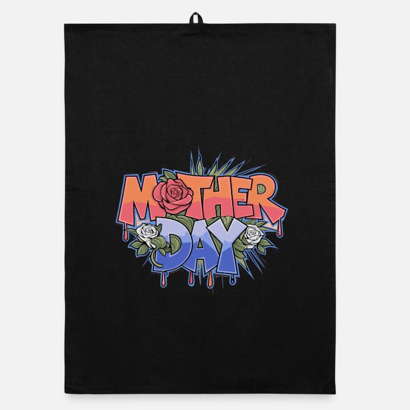 Graffiti Mother Day Organic dish towel