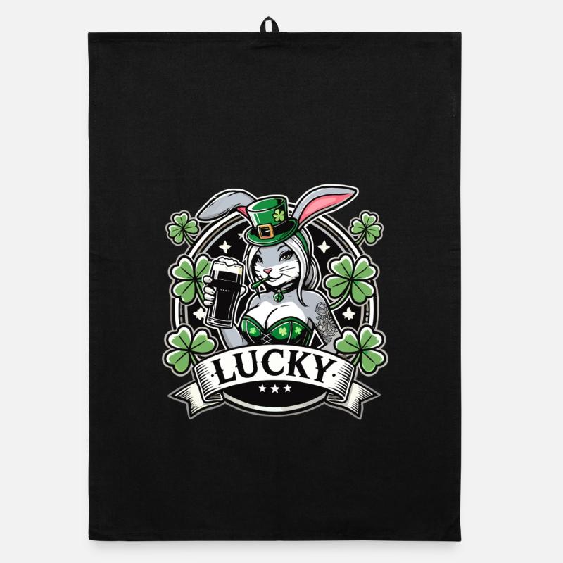 Saint-Patrick Bunny Bunny Bière Happy Torchon bio