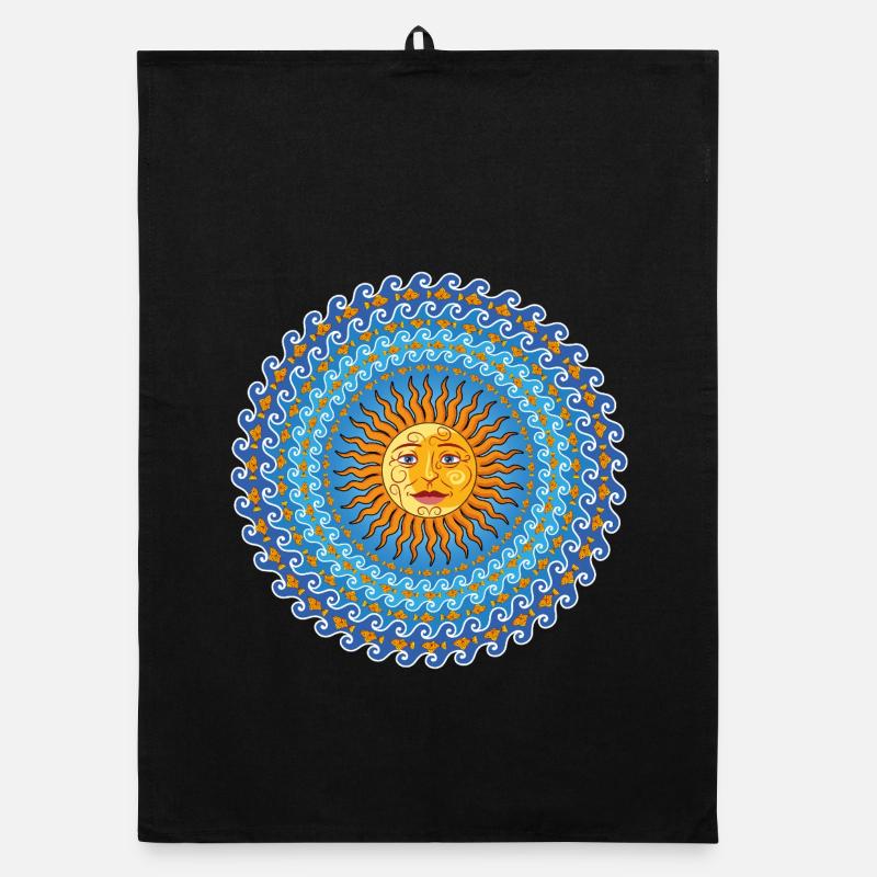 Mediterranean sun Organic dish towel