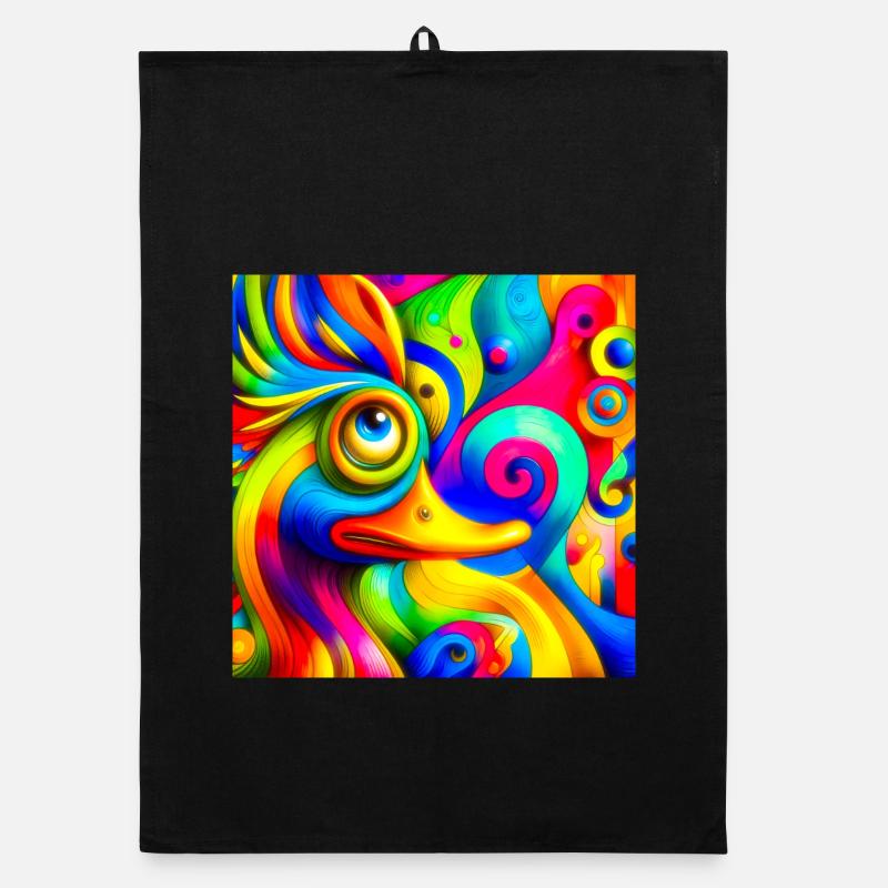 Gemälde von einer ente Organic Geschirrtuch