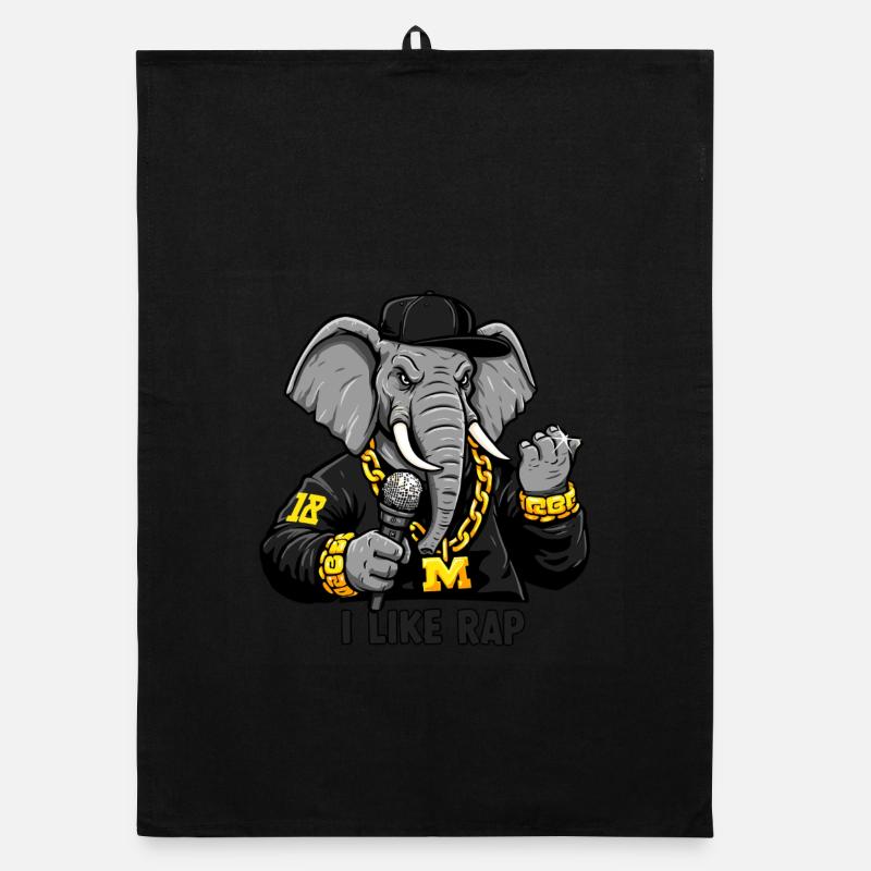 Elephant Rapper: Rap Style und Attitude! Organic Geschirrtuch