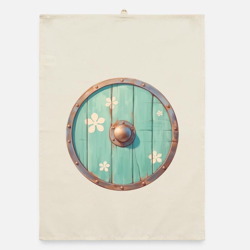 Wikinger-Schild Organic Geschirrtuch