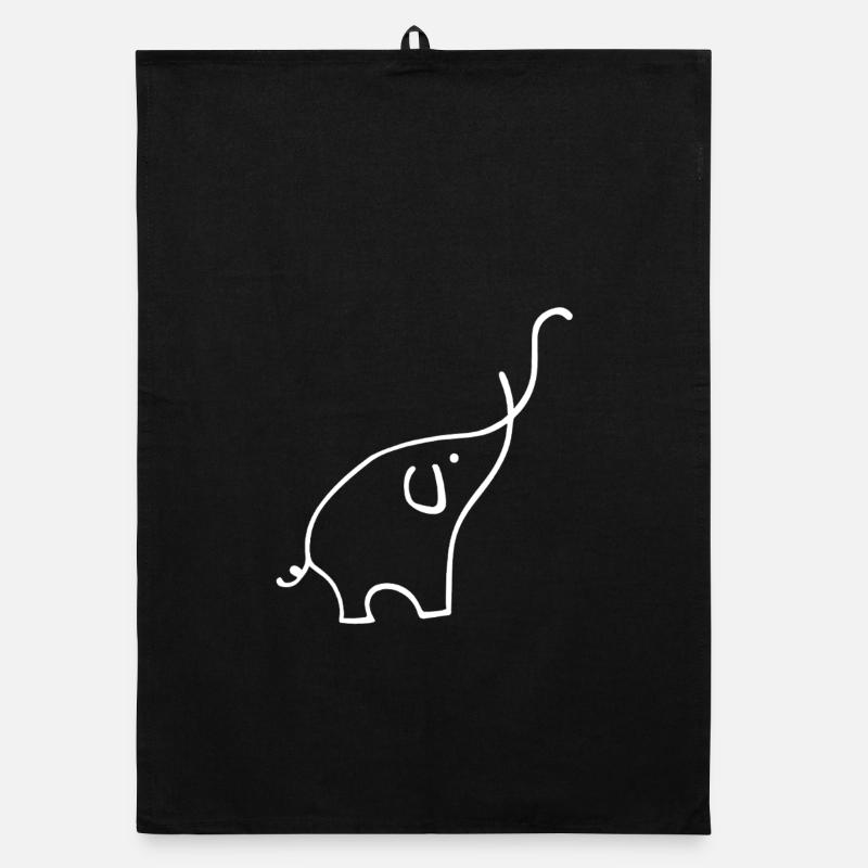 Elefant Organic Geschirrtuch