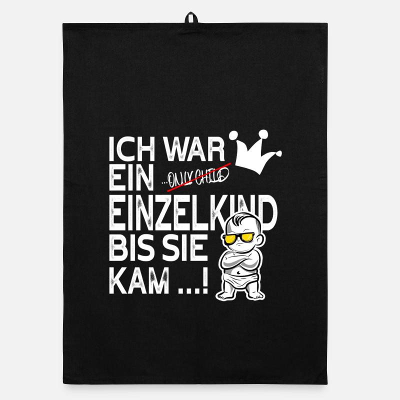 Einzelkind war gestern – Schwester kam! Organic Geschirrtuch