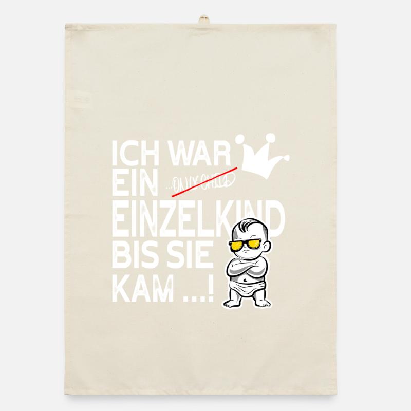 Einzelkind war gestern – Schwester kam! Organic Geschirrtuch