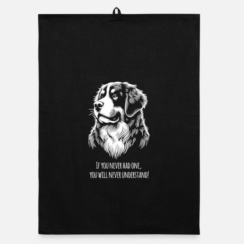 Bouvier bernois - Torchon bio - noir