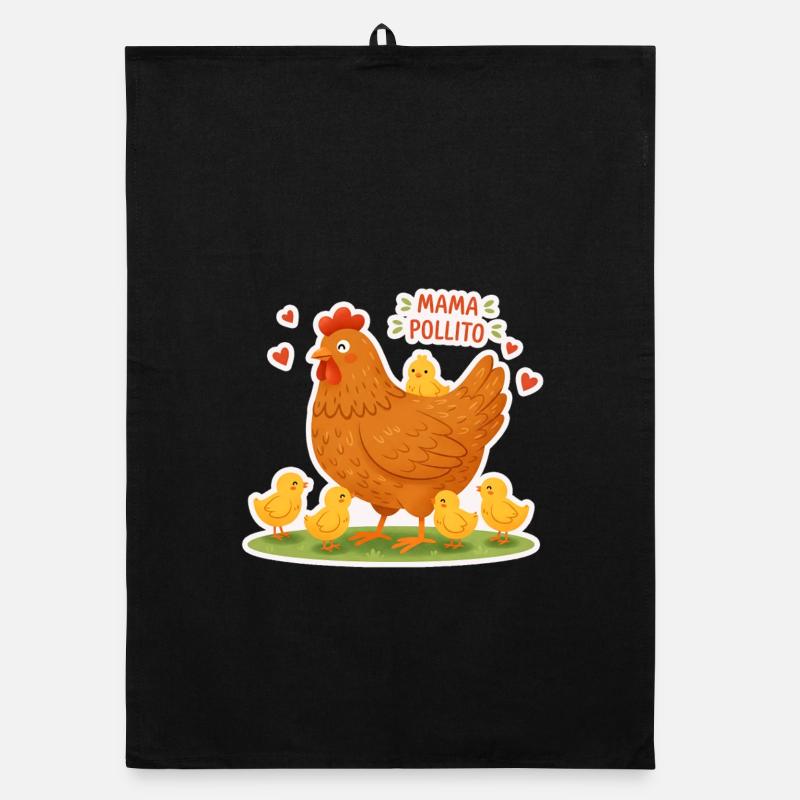 Super Mama Hen Organic dish towel