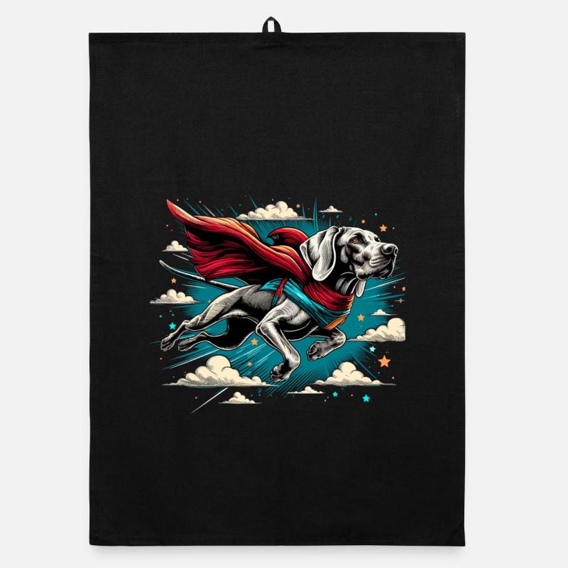 Super chien braque de Weimar Weimi Cape Cape cadeau Torchon bio
