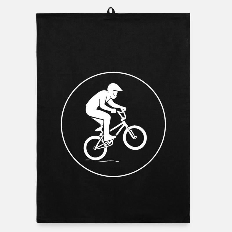 BMX-Piktogramm Organic Geschirrtuch