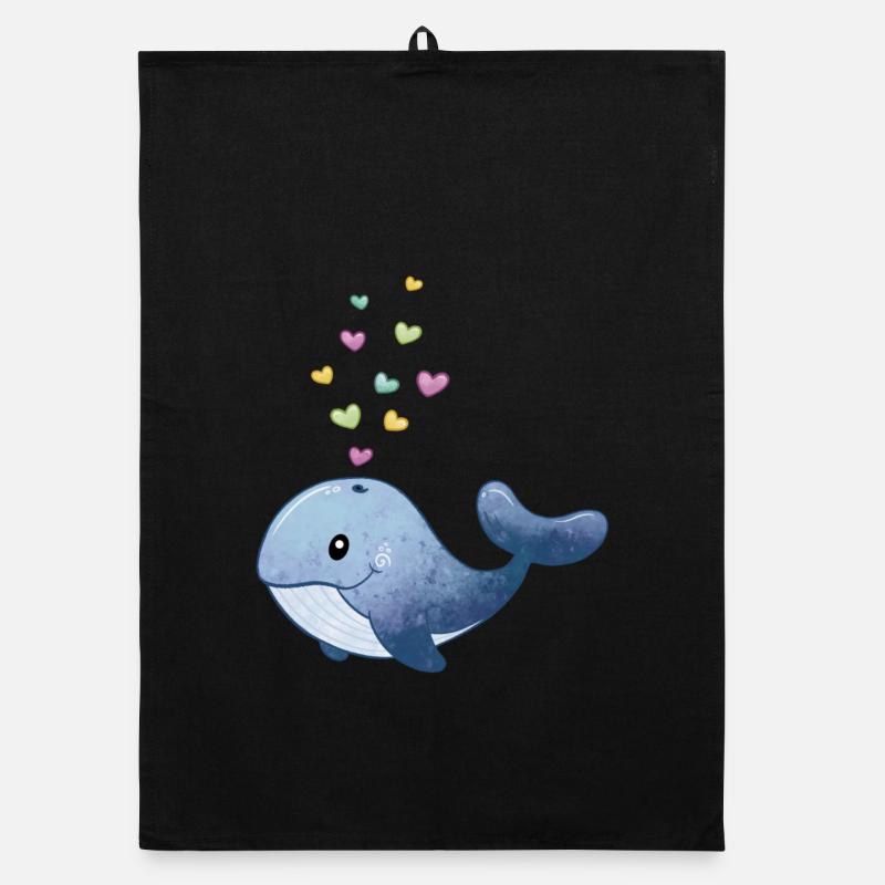 Wal mit Herz Organic Geschirrtuch