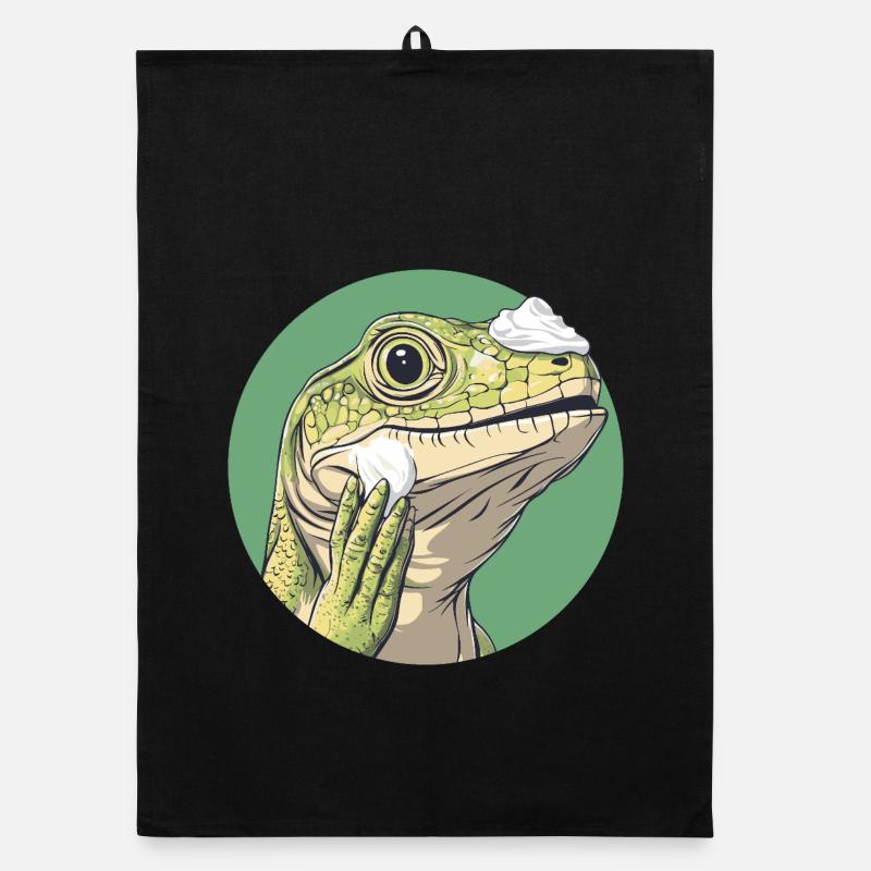 Lizard shaving – smoother than ever! Organic dish towel