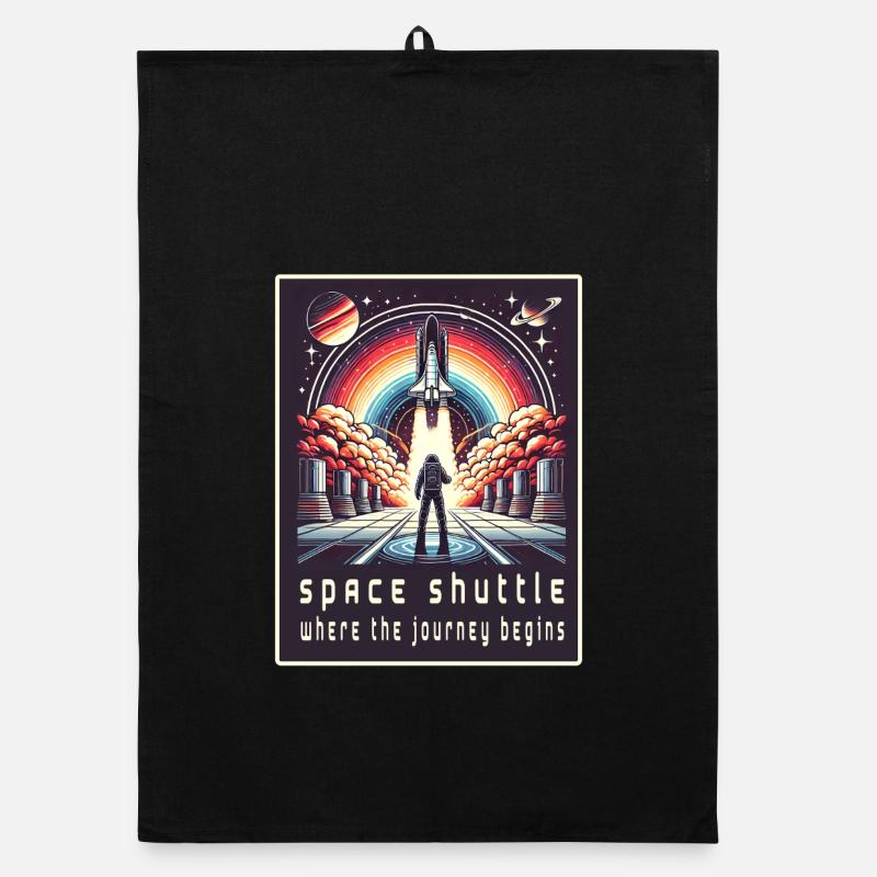 Space Shuttle - Die Reise beginnt Organic Geschirrtuch