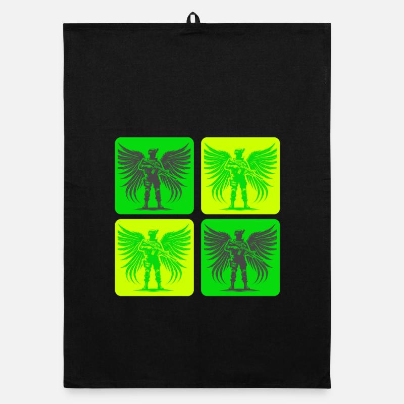 Conception d’ange soldat Torchon bio