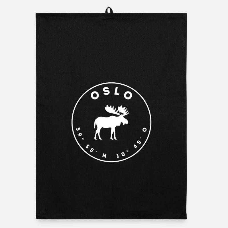 Oslo avec orignal et coordonnées Torchon bio