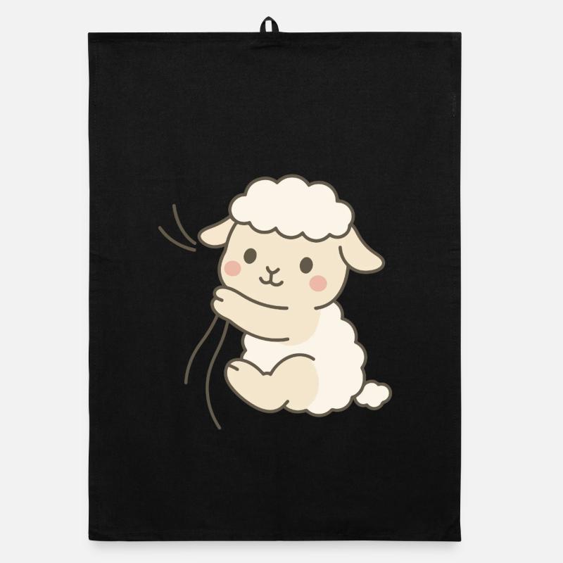 Cuddle Lamb Love Organic dish towel