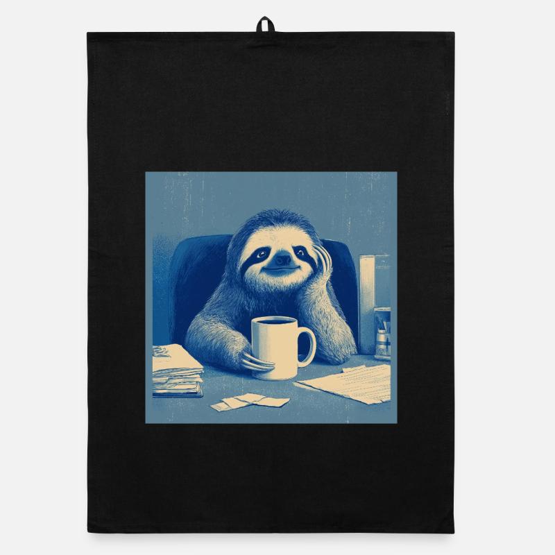 Manager im Faultiermodus Organic Geschirrtuch