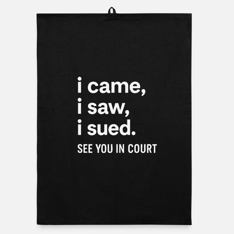 Courtroom Confidence Statement Design Organic dish towel