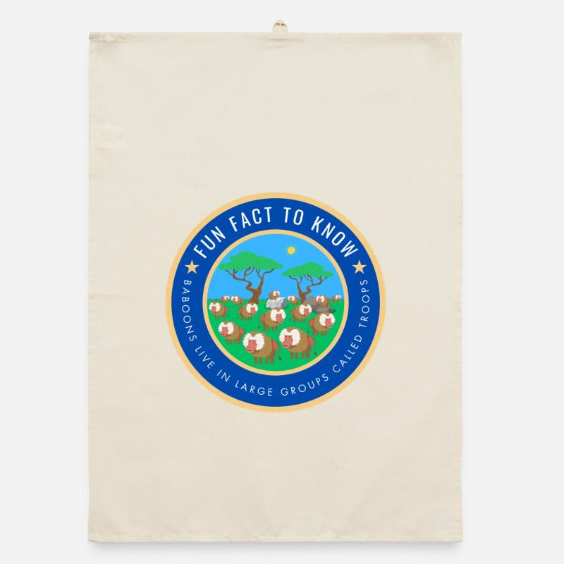 Baboons live in large groups called troops Organic dish towel
