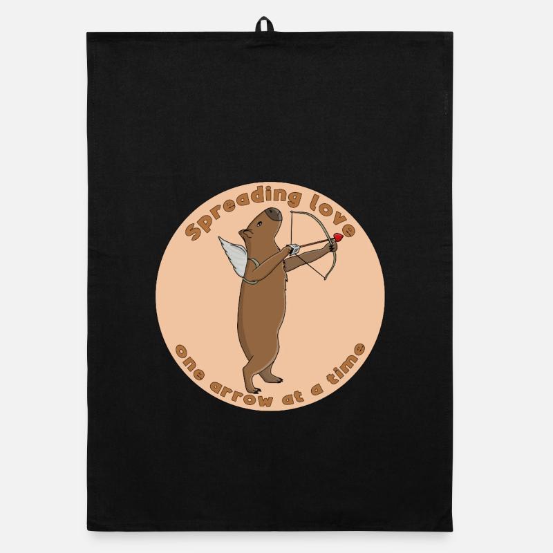 Spreading love, one arrow at a time Organic dish towel