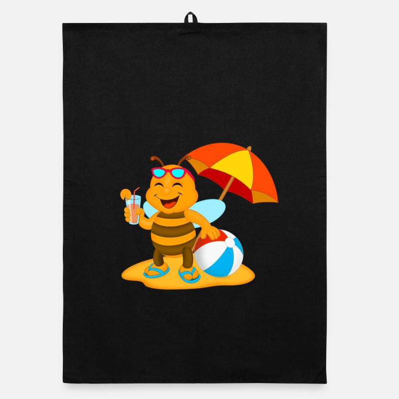 Beach Bee Organic dish towel