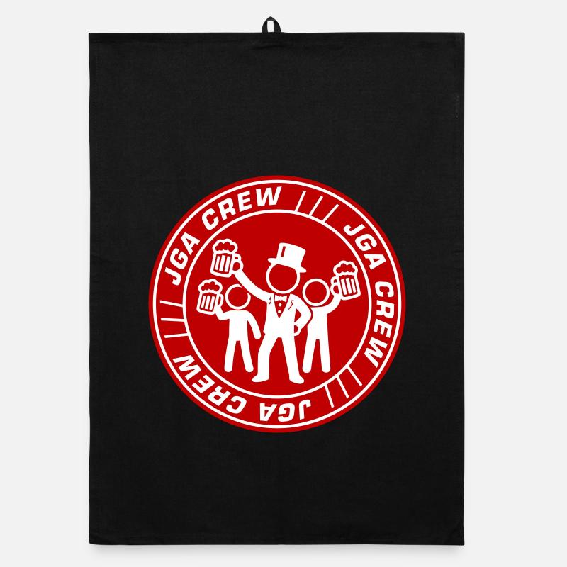 Bachelor Party Crew Logo Organic dish towel