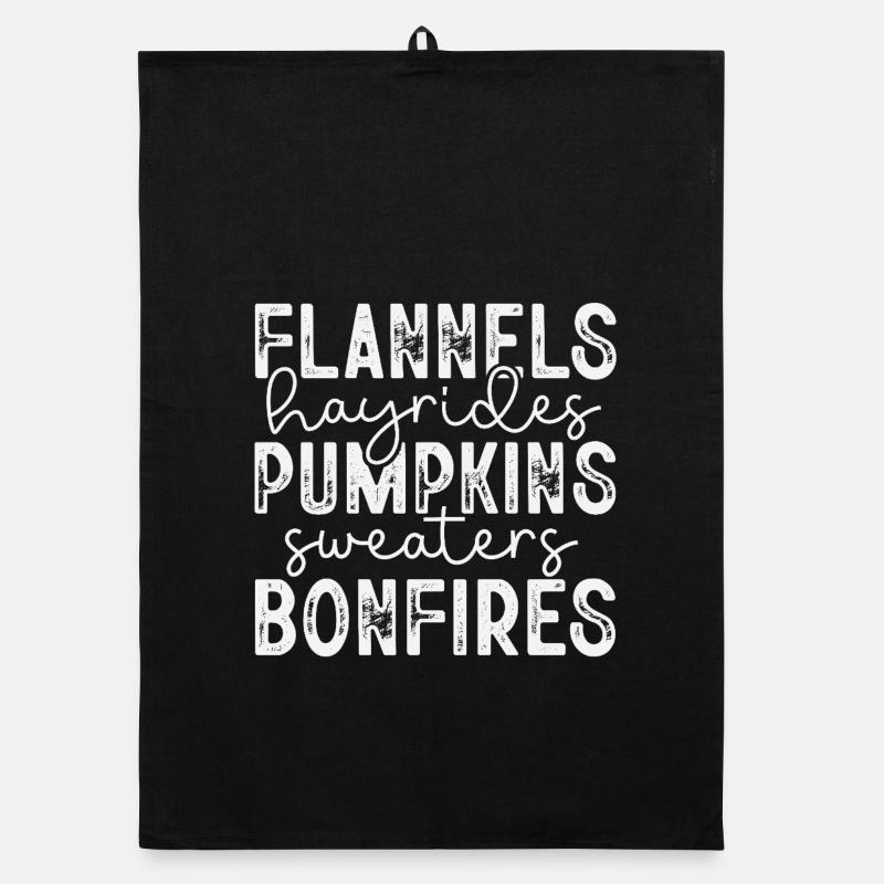 Authentic Fall Season Design with Natural Elements Organic dish towel
