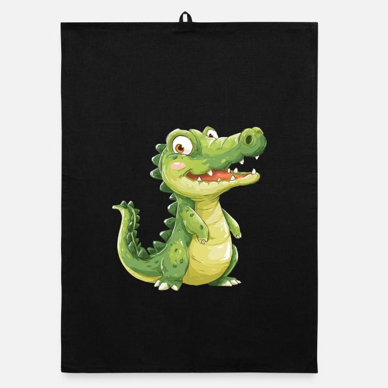 Mignon bébé crocodile Torchon bio