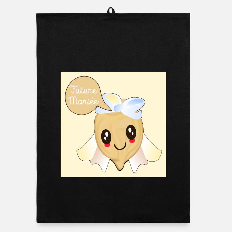 Chickpea Bride-to-Be Organic dish towel