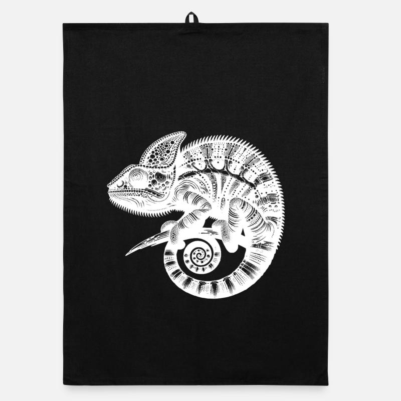 Tropical Lizard Wonder Exotic Lizard Organic dish towel