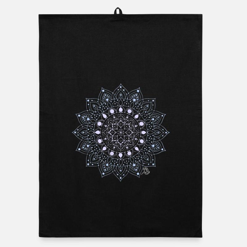 Geometrisches Mandala Muster Organic Geschirrtuch