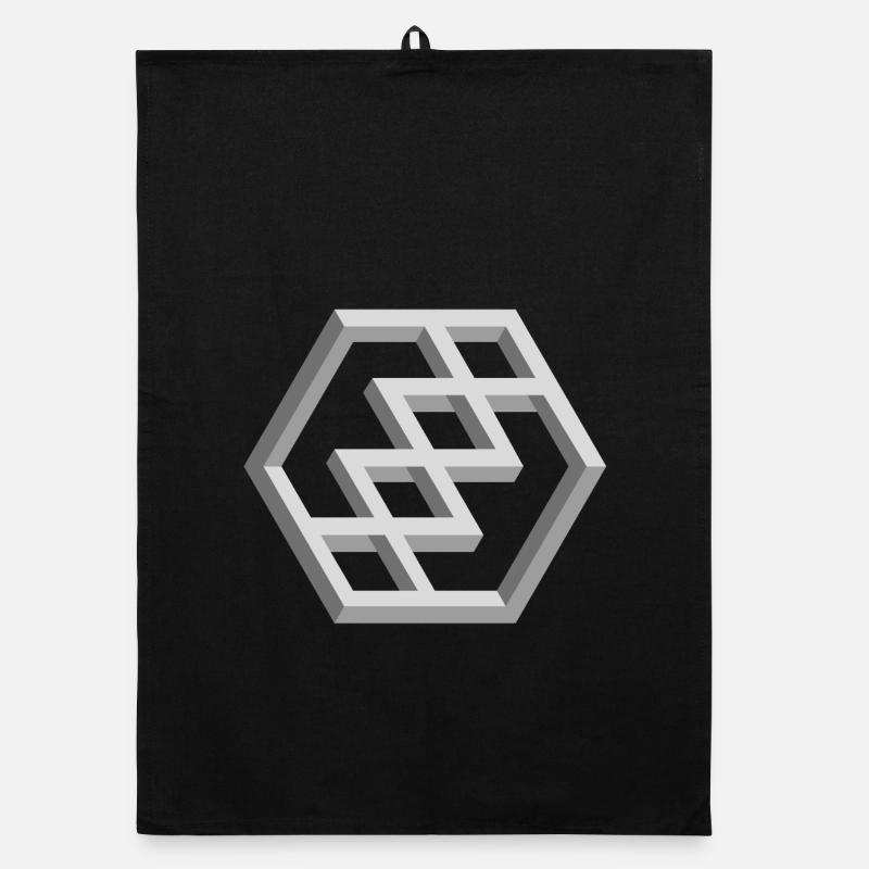 Futuristisches Geometrie-Muster Organic Geschirrtuch