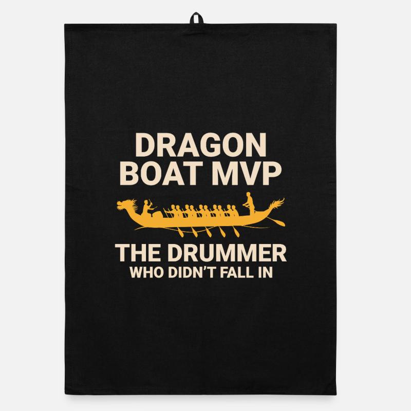 Champion de course de bateaux-dragons Torchon bio