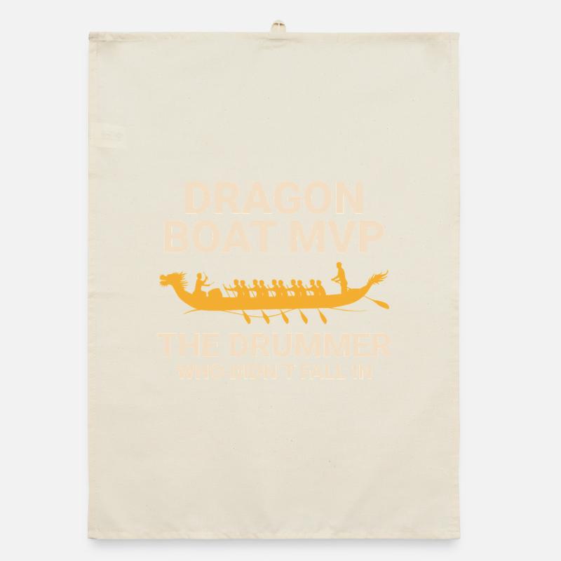 Champion de course de bateaux-dragons Torchon bio