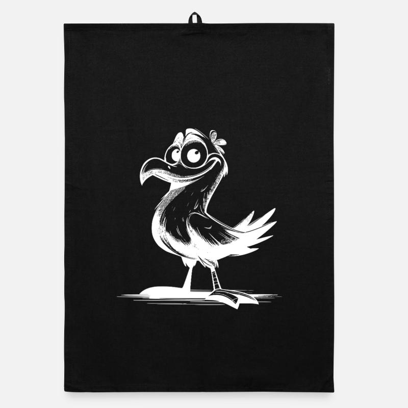 Oiseau comique rire garanti avec bec Torchon bio