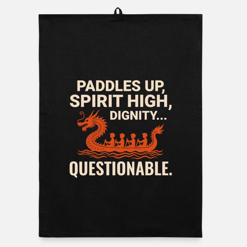 Dragon Boat Racing Crew  Organic dish towel