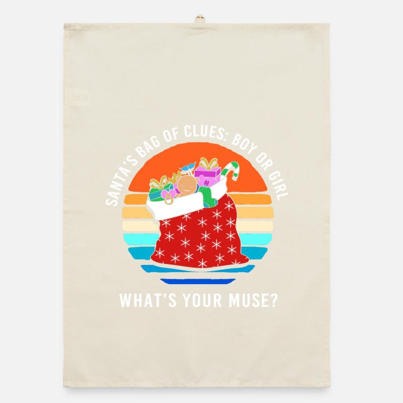 Werdende Mutter Werdende Mama Weihnachten Organic Geschirrtuch