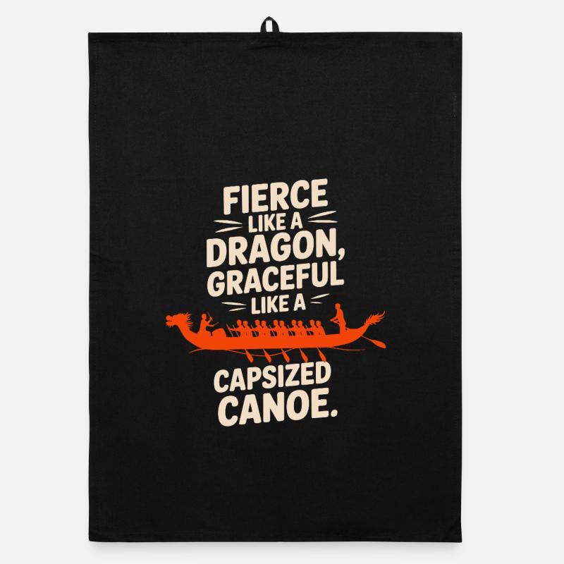 Synchronized Paddling Crew  Organic dish towel