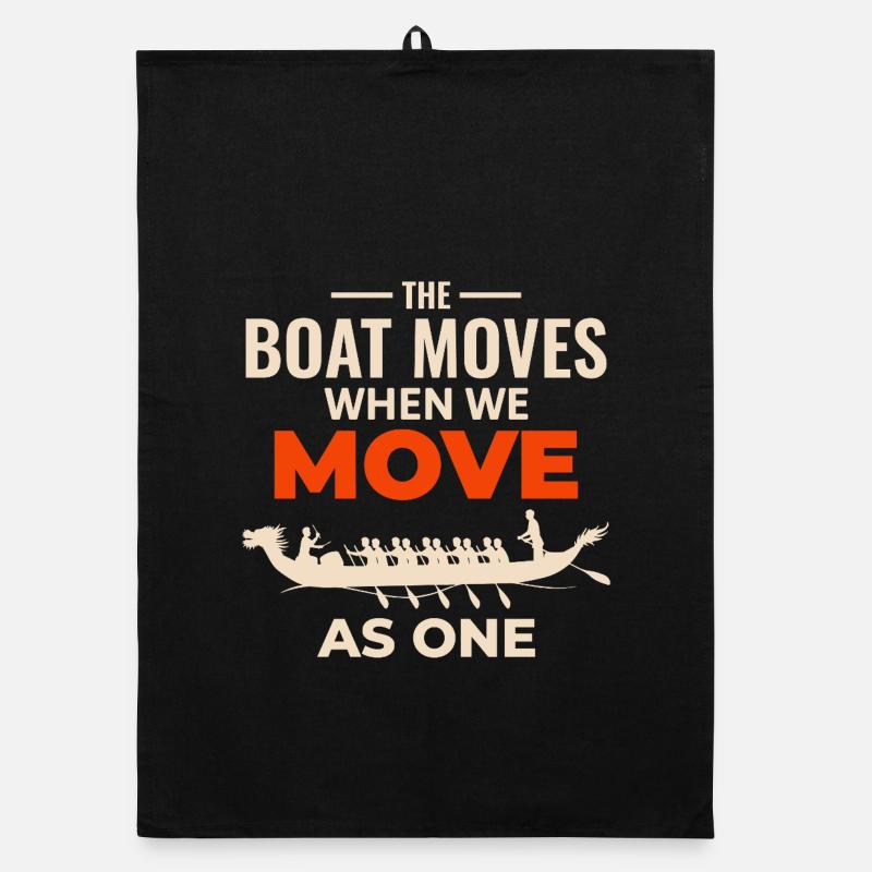 Dragon Boat Unity Design  Organic dish towel
