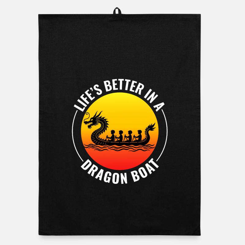 Dragon Boat Racing Crew  Organic dish towel