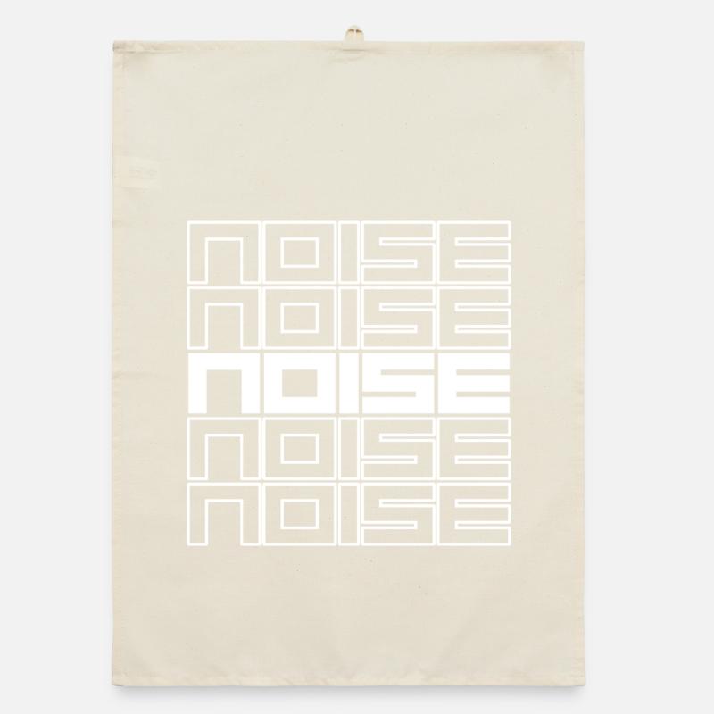 Noise Geometric Typography Bold Pattern Organic dish towel